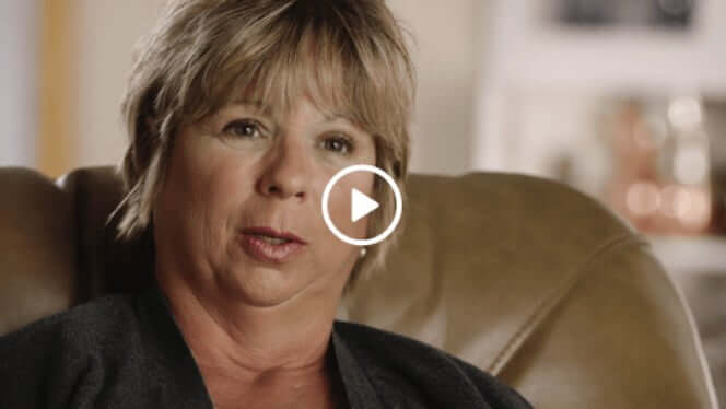 Female patient testimonial video thumbnail